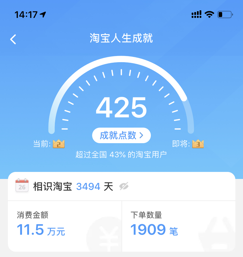 “淘宝人生”可查历史购物总金额-项目巴士